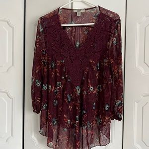 Womens boho blouse by vintage America